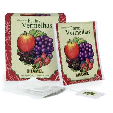 Imagem de Chá Misto de Frutas Vermelhas com 10 Sachês - Chamel