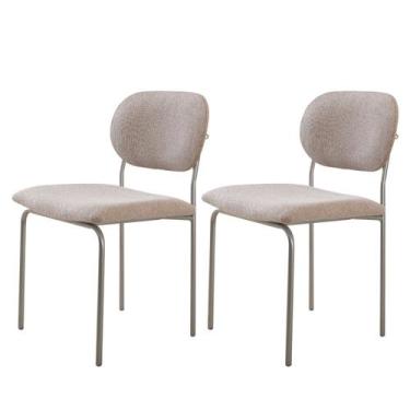 Imagem de Conjunto com 2 Cadeiras em Metal Bless - Mobilare