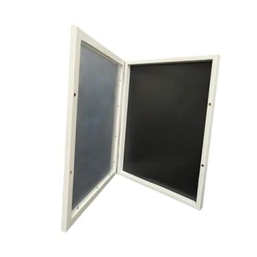 Imagem de IEUDNS Estojo de exibição de moldura de camisa, caixa de sombra, proteção, moldura de madeira resistente para camisetas de basquete, futebol, beisebol, Branco, 11 Polegadas X 14