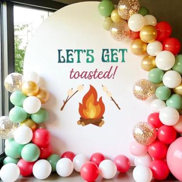 Imagem de Letreiro de despedida de solteira Let's Get Toasted Camp, S'mores Sign, Last Trail Before The Veil, Mountain Bachelorette, Cabin Bachelorette Party, decorações de despedida de solteira de acampamento