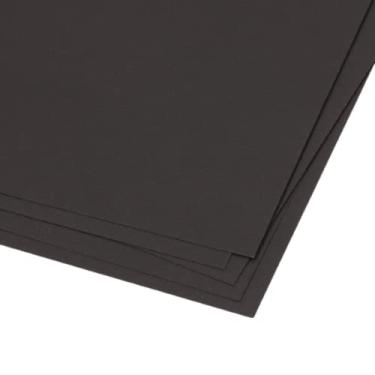 Imagem de Craftelier - Pacote com 5 cartolina de textura de lona dupla face | Material perfeito para projetos de scrapbook e artesanato | Peso 216 gramas | Tamanho 30,48 x 30,48 cm (12" x 12") - Cor preta