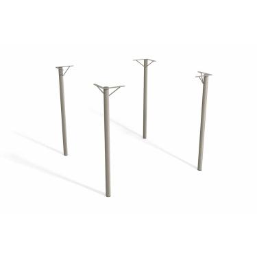 Imagem de Base Mesa de Jantar Sena M057 AÇO s/ Tampo Niquel - Kappesberg