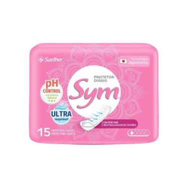 Imagem de Absorvente Sym Protetor Diário Sem Aba C/ Perfume C/15