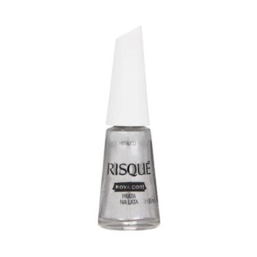 Imagem de Esmalte Risqué Prata Na Lata 8ml - Risque