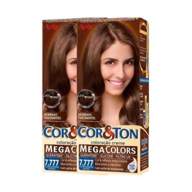 Imagem de Kit Tintura Cor & Ton 7.777 Louro Marrom Intenso (2 Unidades) - Cor&To
