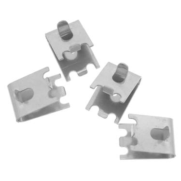 Imagem de DIYEAH 4 peças de aço inoxidável clipe de divisória de geladeira ajustáveis suportes de prateleira de fácil instalação para moldura de porta de geladeira