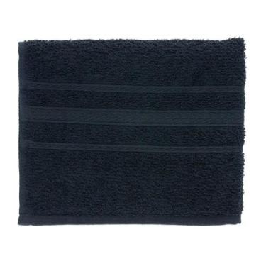 Imagem de Jogo Toalha Rosto Salão 3 Peças Belleza 40x65cm Preto Teka