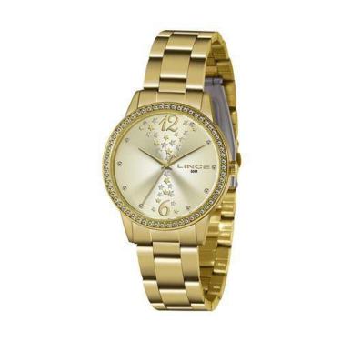 Imagem de Relógio Lince Analógico Dourado Feminino Lrgj133L C2Kx
