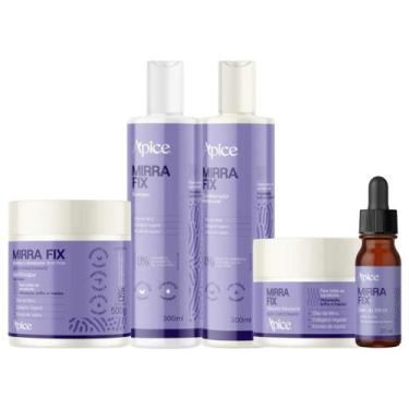 Imagem de Kit Apice Mirrafix 5 Itens Tratamento Capilar Completo Cabelo Vegano C