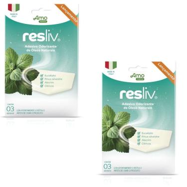 Imagem de 2 Resliv Adesivo Odorizante Para Respiração - Amoveri Farma
