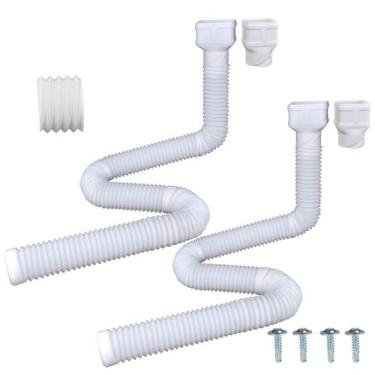 Imagem de Gutter Downspout Extensions Prestantious 2  3/3  4 brancas, 7 pés, pac