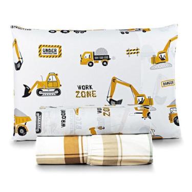 Imagem de Jogo de Cama Lençol Lutti Solteiro Infantil 200 Fios Estampado 3 Peças