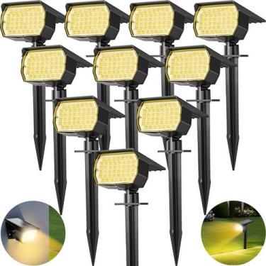 Imagem de Spot Lights Solar Tadyreal, pacote com 10, 46 LED, branco quente