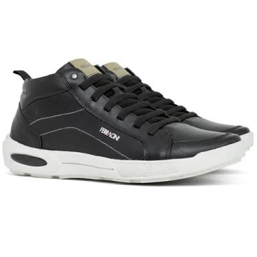 Imagem de Bota Masculina Ferracini Casual Pulse 24h Couro Legítimo Elástico Zípe