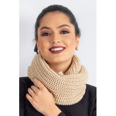 Imagem de Gola feminina de malha ponto pérola 60017