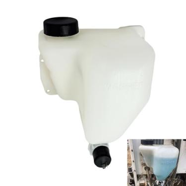 Imagem de Reservatório de fluido de lavadora de para-brisa resistente 603-5404 com bomba e tampa de arruela, compatível com Peterbilt 357 375 377 379 1989-2007, substituições de tanque de reservatório de