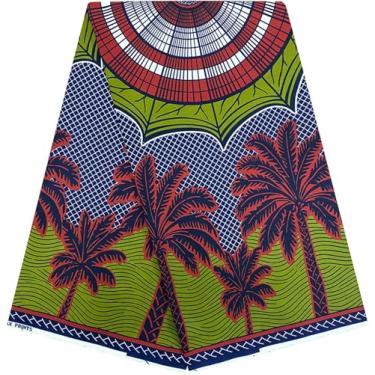 Imagem de HongyuAmy Tecidos de impressão africana 100% algodão tecido de cera Ankara 6 jardas para vestido (A15)