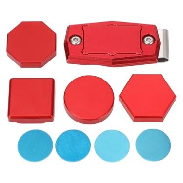 Imagem de Caixa de giz de bilhar magnético hexagonal octogonal circular quadrado liga de alumínio suporte de giz para tacos de bilhar para jogadores profissionais e entusiastas de bilhar conjunto de 4 peças