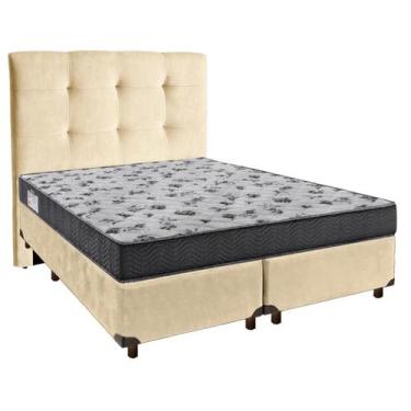 Imagem de Conjunto Cama Box Bipartido Casal com Colchão D33 Iso100 Ortobom e Cab