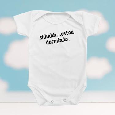 Imagem de Roupinha Body de Bebê Menino Menina Temático Mimo Presente Shhhhhh Est