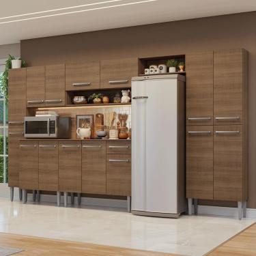 Imagem de Armário De Cozinha Completa 325cm Rustic Emilly Madesa 07
