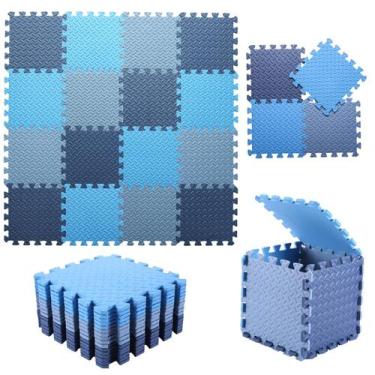 Imagem de Tapete de jogo de espuma Tamiplay para bebês de 1 cm de espessura, 16 