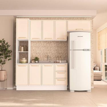Imagem de Cozinha Completa 4 Peças 224,5cm X 240cm Amara Branco-creme