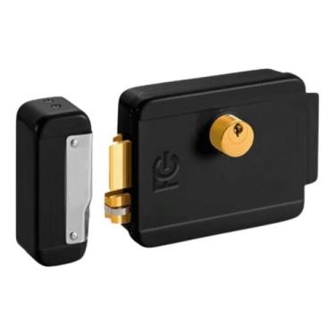 Imagem de Fechadura Elétrica De Sobrepor Preto Fc 12v - Geral