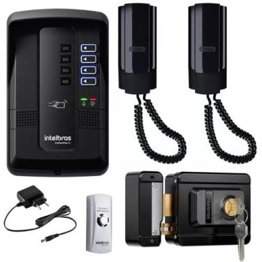 Imagem de Kit Porteiro Collective 4 I Intelbras 2 Pontos E Fechadura