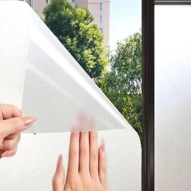 Imagem de Pelicula Adesiva Jateada Impermeável Liso Fosco 3m x 60cm – Vinil Privacidade para Vidros de Box, Janelas, Sacadas e Portas | Bloqueia a Visão sem Escurecer o Ambiente