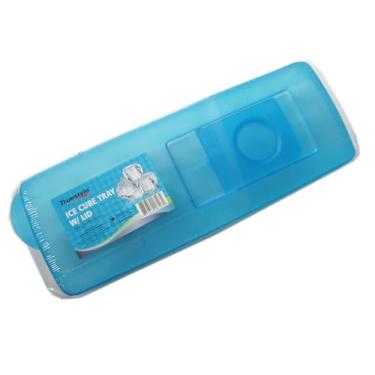 Imagem de 1/pacote de bandejas de cubo de gelo de plástico com tampa, 14 seções de gelo, em cores aleatórias