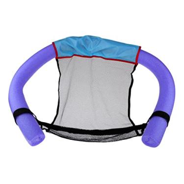 Imagem de Cadeira de macarrão de piscina, incrível bastão de flutuabilidade para brinquedo de natação, relaxamento na piscina/lago, malha + PEBD, rolamento máximo de 50 kg - roxo, 6,5 x 150 cm