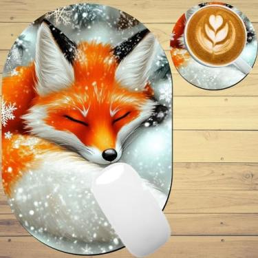 Imagem de TOEMZTFT Mouse pad pequeno, portátil, base de borracha antiderrapante à prova d'água, adequado para mouse sem fio, bandeja de teclado para laptop para homens e mulheres, viagem de escritório 18 x 27