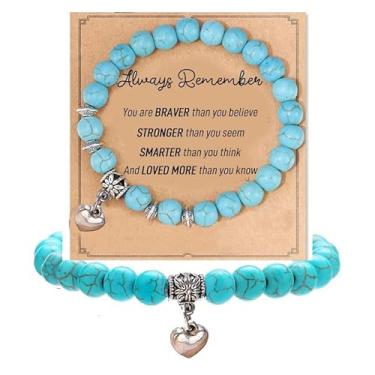 Imagem de Afcrho Pulseiras para meninas adolescentes presentes na moda crianças volta às aulas estudantes pulseira boho formatura ideias para meninas adolescentes 7 8 10 12 13 14 16 18 aniversário Páscoa meias