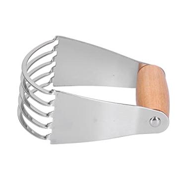 Imagem de Zhjvihx Liquidificador de Massa, Liquidificador de Massa Durável Afiado Antiferrugem para Cozinha para Família e Amigos (Cor Madeira)