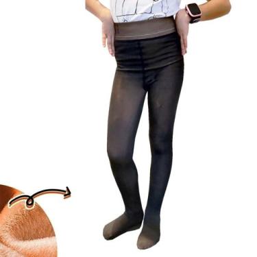 Imagem de Meia Calça Infantil Translúcida Forrada com Pelúcia Gramatura 220 - 6 