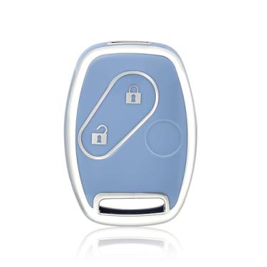 Imagem de Capa para chave de controle remoto de carro de TPU para Honda Accord Civic CRV CR-V Pilot Insight Ridgeline protetor suporte bolsa acessórios