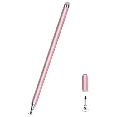 Imagem de Caneta Stylus para Samsung Galaxy Tab A9Plus/A9/A8 Plus/A8/A7, compatível com iPad iOS/Android 15/14, todos os dispositivos sensíveis ao toque, caneta S de alta sensibilidade universal (rosa)