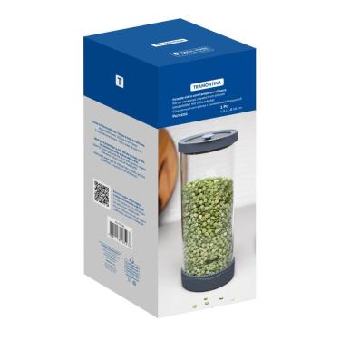 Imagem de Pote De Vidro Hermético Tramontina Em Borossilicato Com Tampa 1,5 L