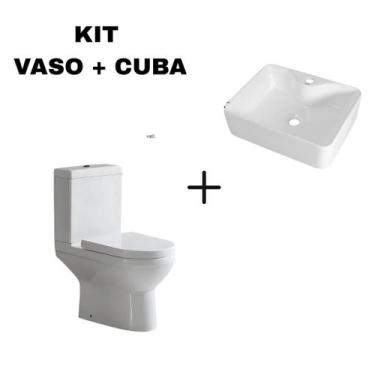 Imagem de Kit Cuba Jamari 48x38 + Vaso Sanitário Smart Fit - Smart Norte