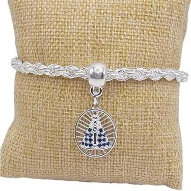 Imagem de Esta pulseira apresenta um pingente e exala uma aura nobre e elegante(Prata corrente baiano)