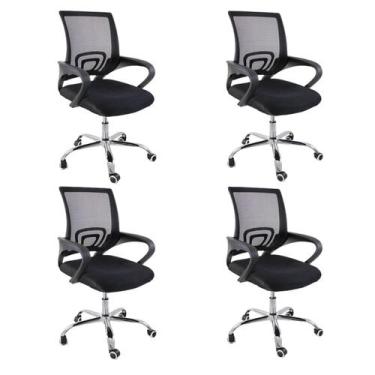 Imagem de Cadeira de Escritório Oficial Begonia Tela Mesh Ergonômica - Oficial W