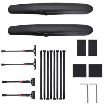 Imagem de Para-lamas ajustáveis ​​para bicicleta de montanha, resistentes ao desgaste e inquebráveis, para bicicletas de 26 a 29 polegadas. Acessórios para ciclismo.