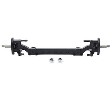 Imagem de Ainoli RC Eixo Dianteiro Haste de Direção Liga de Alumínio Eixo Dianteiro Link Pole Assembly para Tamiya 1/14 RC Trailer Trator Preto