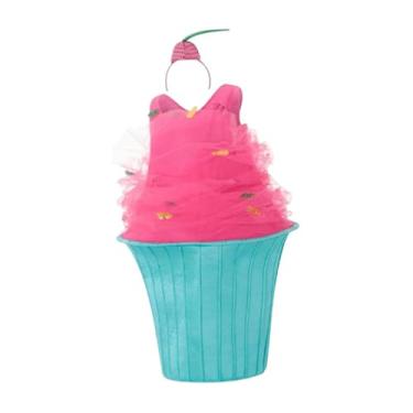 Imagem de UGPLM Fantasia de Cupcake com Chapéu, Adereço de Halloween para Mulheres, Homens, Família e Amigos, Fantasia