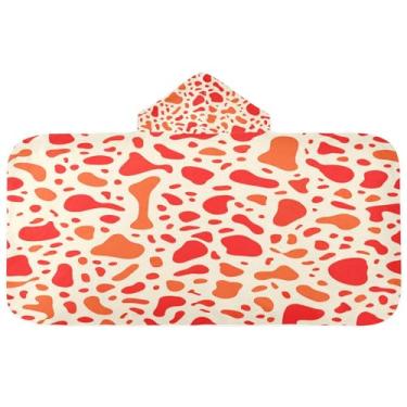 Imagem de CEBUGI Toalha de banho com capuz com estampa animal para crianças toalha de banho macia absorvente com capuz 127 x 59,7 cm toalha de banho de praia para meninos e meninas