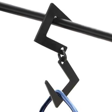 Imagem de Ganchos Em S Para Armário - Organizador em Forma de S Sem Danos,Ganchos Para Iluminacao De Acampamento,Para Cozinha Banheiro Quarto Garagem Bagagem Roupas Toalhas Plantas E Utensilios Em