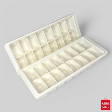 Imagem de Kit 2 Forma De Gelo Com Tampa 16 Cubos - Branca - Miniso