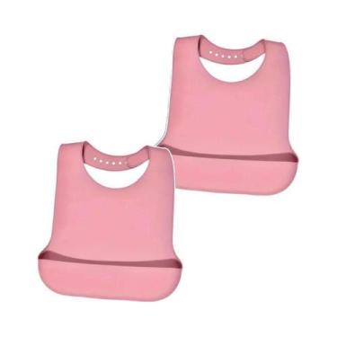 Imagem de Babador Grande De Silicone Impermeável Para Idosos, Grau Alimentício, 