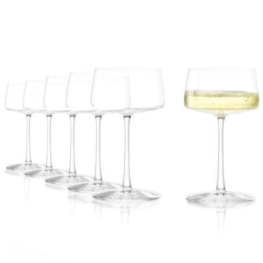 Imagem de Stölzle Lausitz Conjunto Power Coupes Champanhe com 6, 24 g – Copos de cristal elegantes para champanhe, vinho espumante e Prosecco – taças de champanhe de cristal alemão premium – resistente à